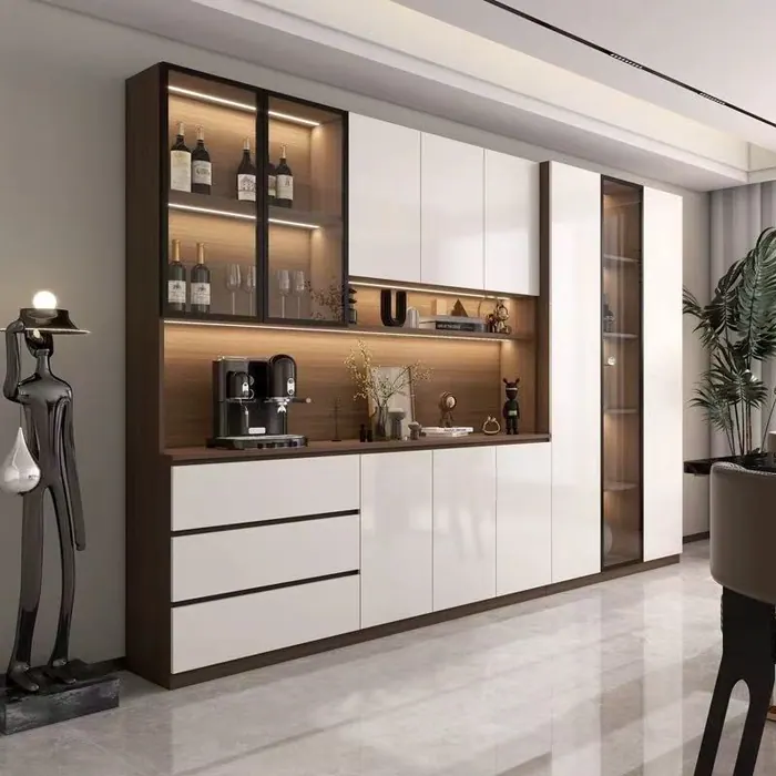 Dining sideboard and tall display cabinet